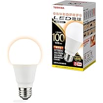 Amazon | TOSHIBA(東芝) LED電球 E26 A形 100W相当 全方向 電球色 1P